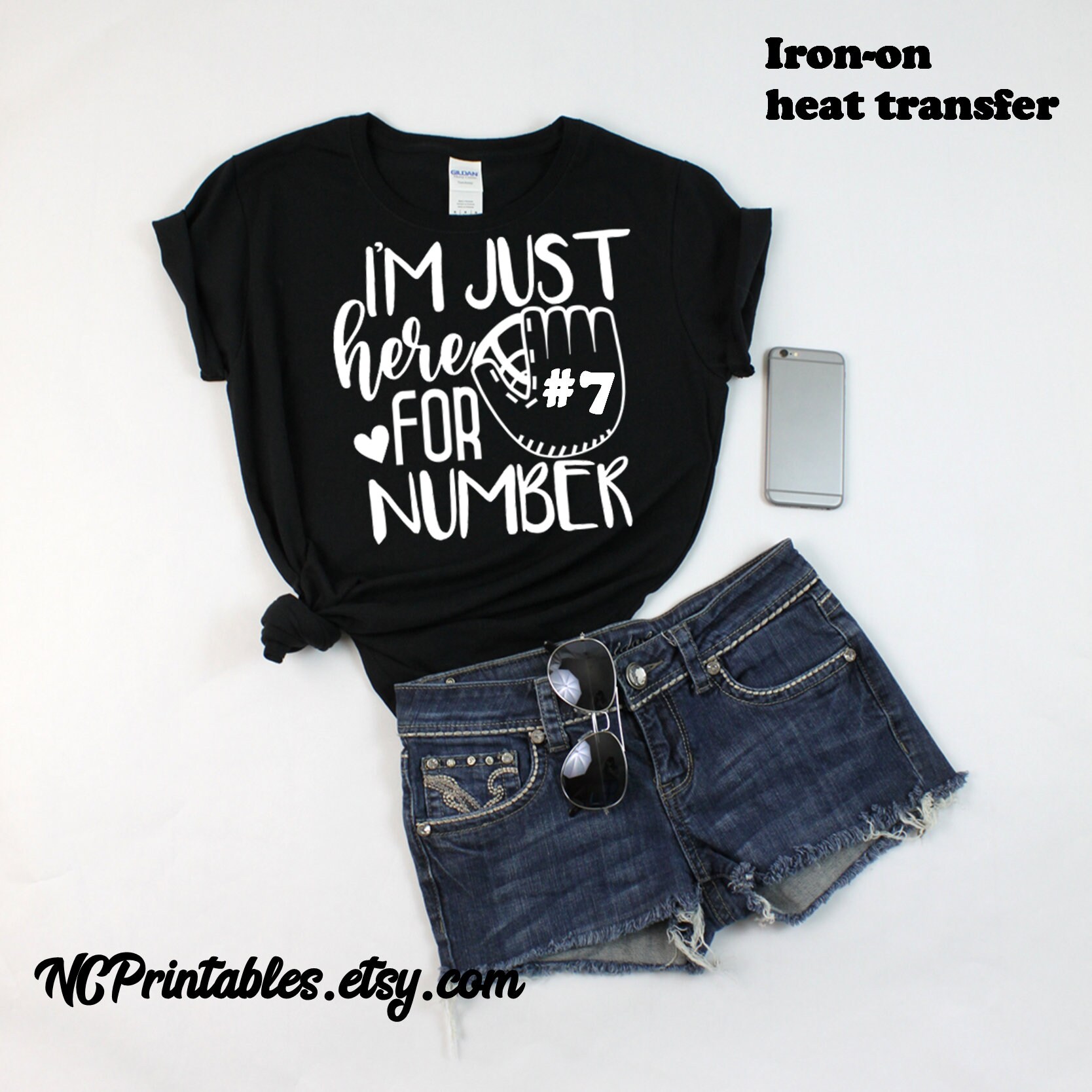 softball iron on transfers