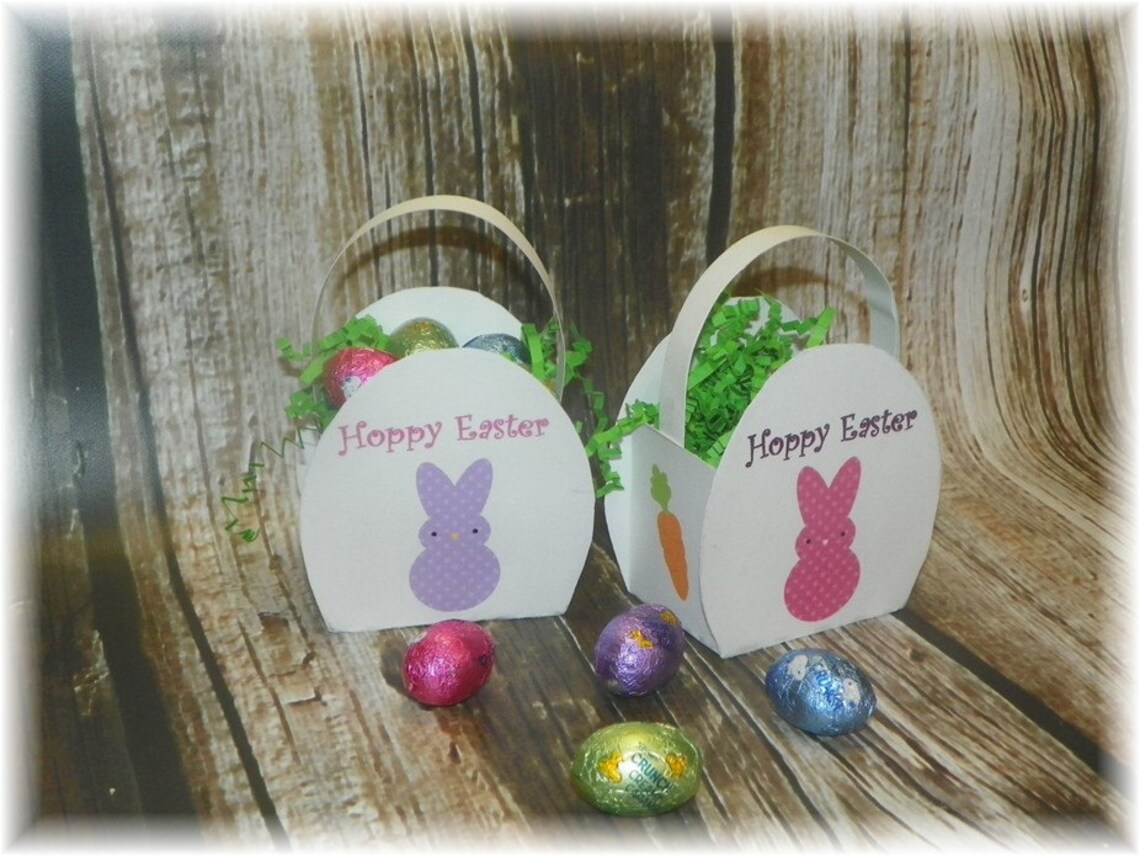 Printable Easter Basket Favor Box/bag DIY Etsy