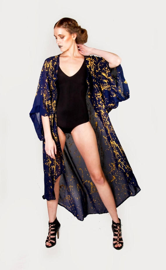 long chiffon kimono