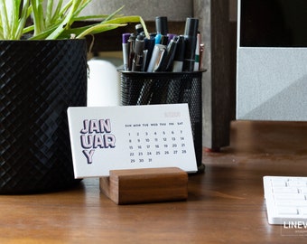 2023 Type Letterpress Desk Calendar