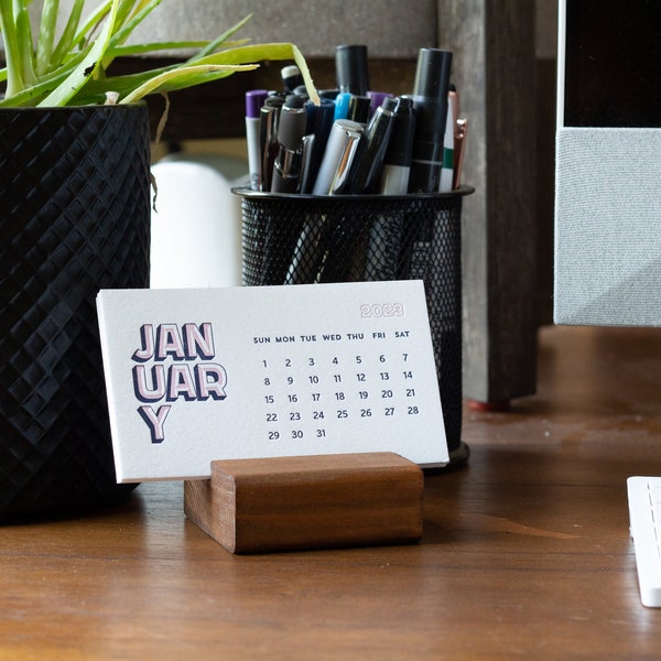 Letterpress Calendar Etsy UK