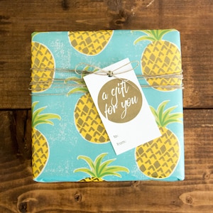 A Gift For You Letterpress Gift Tag - Set of 6