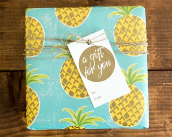 A Gift For You Letterpress Gift Tag - Set of 6