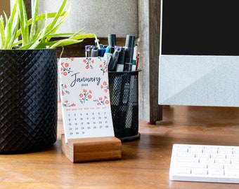 2023 Flower Letterpress Desk Calendar