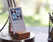 SALE! - 2015 Quilt Block Letterpress Desk Calendar