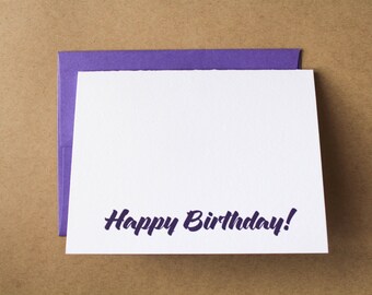 Happy Birthday Letterpress Greeting Card