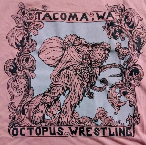 Octopus Wrestling Ladies Tank top