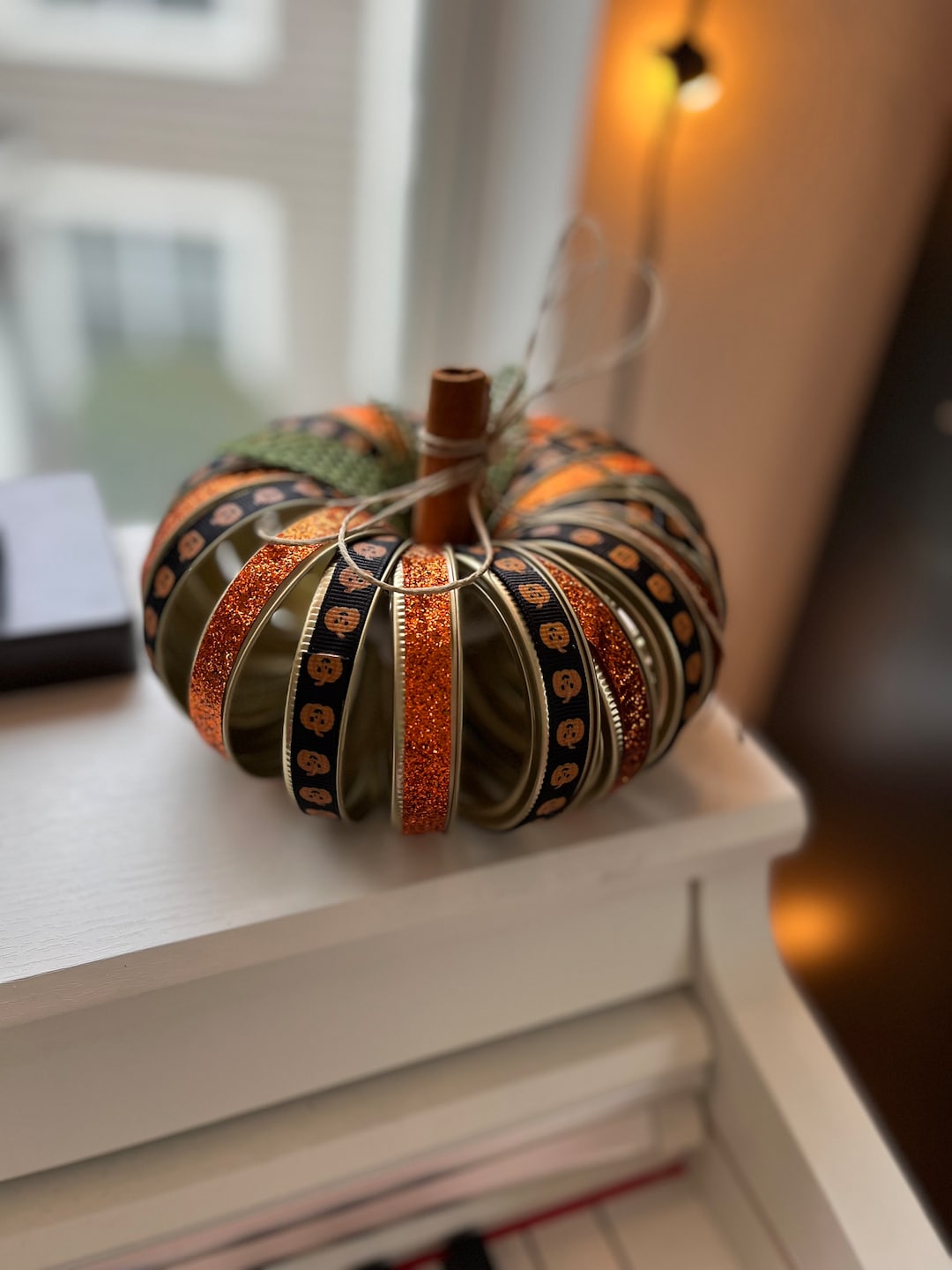 Mason Jar Lid Pumpkin Diy Fall Ribbon Canning Lid Pumpkins Autumn ...
