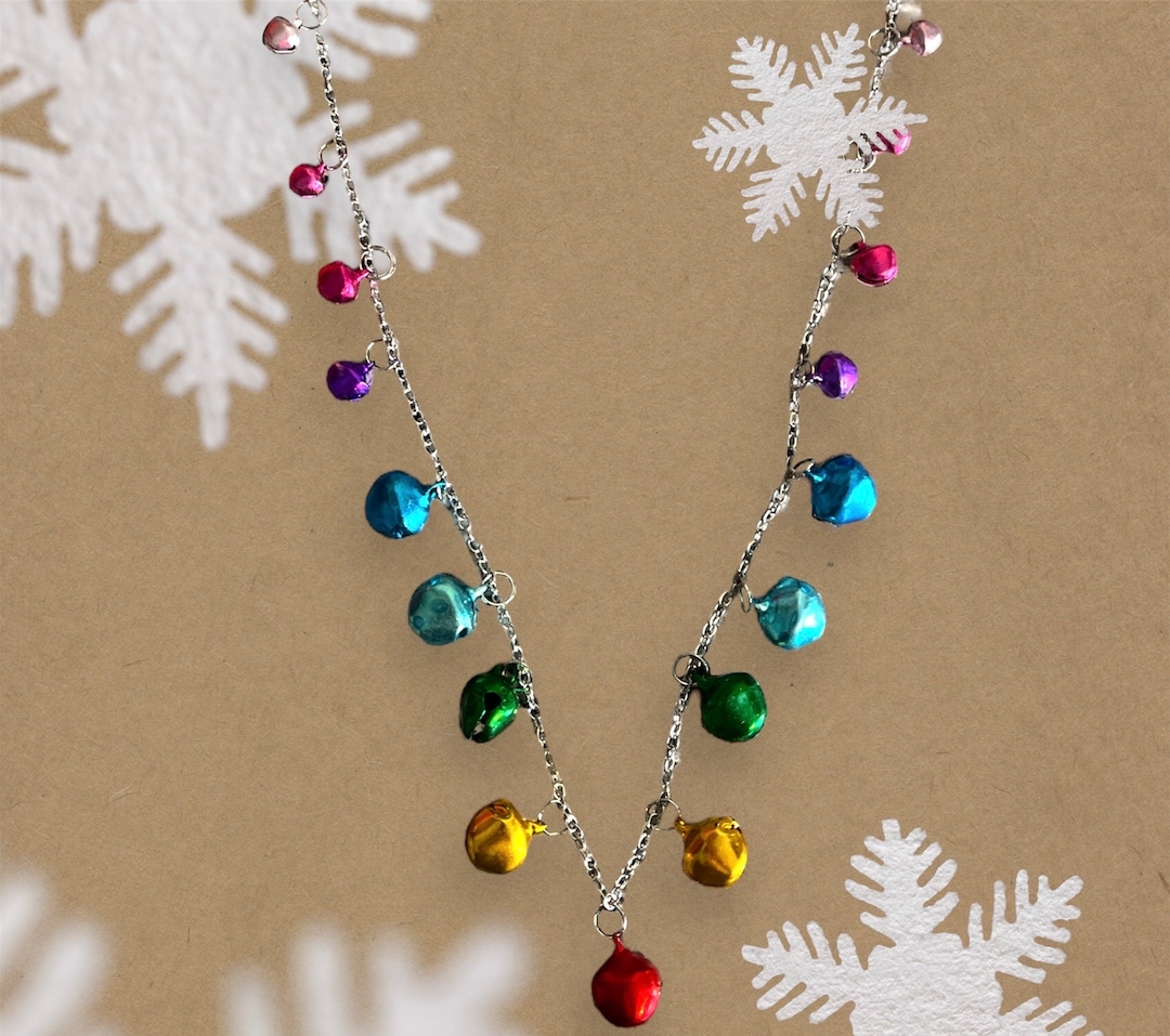 Jingle Bell Necklace Christmas Bell Necklaces Festive Jingle Bell Jewelry Holiday Pendant Jingle