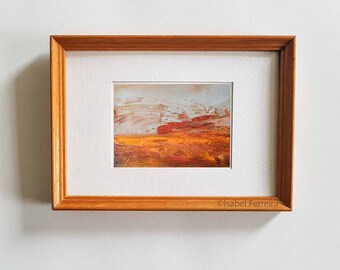 Original oil miniature painting- ACEO art-LANDSCAPE 204- ATC original painting- gift idea- affordable art- small art-landscape art,modern
