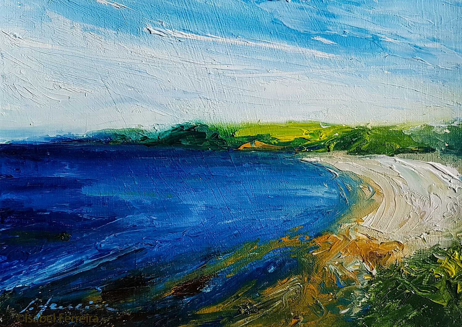Seascape Painting Original Oil Painting FALMOUTH Beach Etsy
