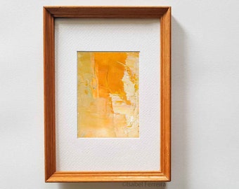 Huile abstraite originale miniature ACEO - Abstract 21 -ATC peinture originale, idée cadeau, art abordable, peinture minimaliste, bloc de couleur