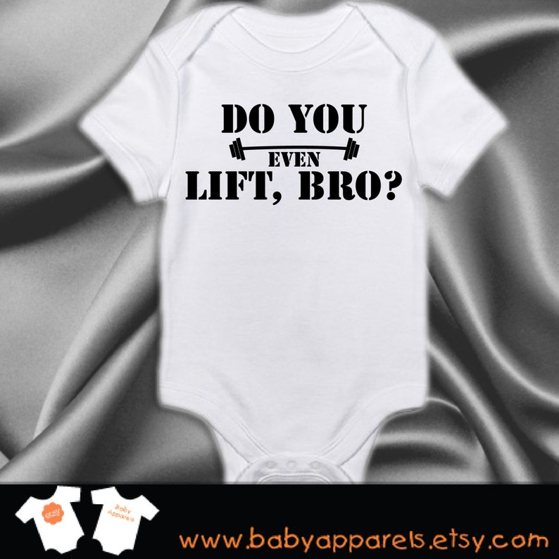 Baby Work out One-piece Newborn Baby gift Do you lift bro Baby Clothing Baby Workout Bodysuit Funny Baby Clothing Work out Clothes #93