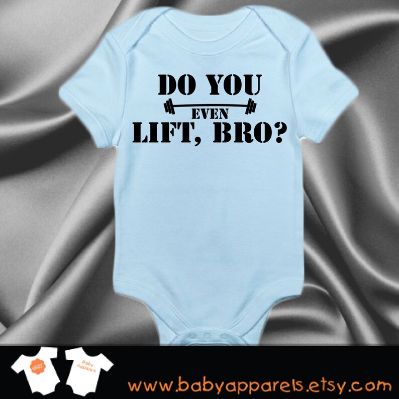 Baby Work out One-piece Newborn Baby gift Do you lift bro Baby Clothing Baby Workout Bodysuit Funny Baby Clothing Work out Clothes #93