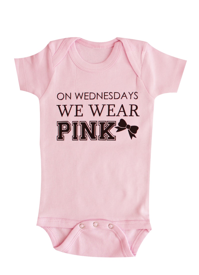 on wednesdays we wear pink baby romper