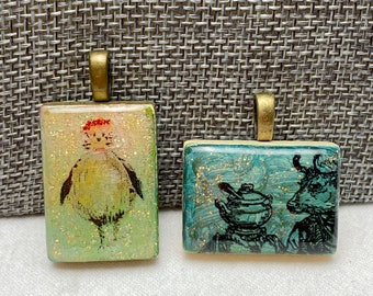 Funky image pendant