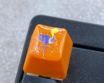 Orange flamingoes