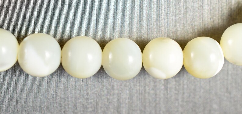 17 VintageEstate-Found Genuine White Sea Shell Beaded Necklace
