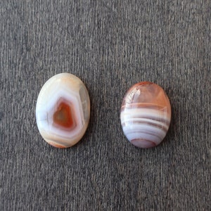 Natural Agate Cabochons, Oval Shapes, Ring, Pendant, Jewelry Supply, Bezel, Oval Agate Stones, 16-18 mm x 12-13mm