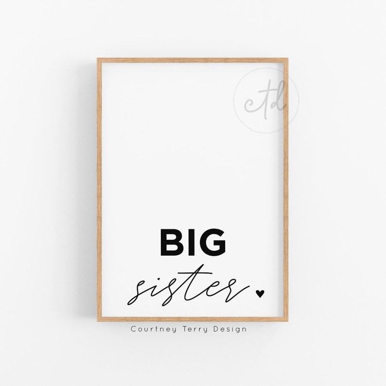 Big Sister Little Brother Bedroom Printables | Etsy