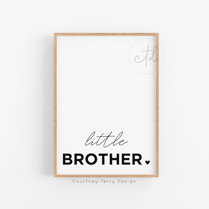Printable Little Brother Big Sister Template