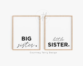 Big Sister Little Brother Bedroom Printables | Etsy