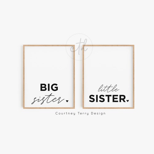 Big Sister Little Brother Bedroom Printables - Etsy