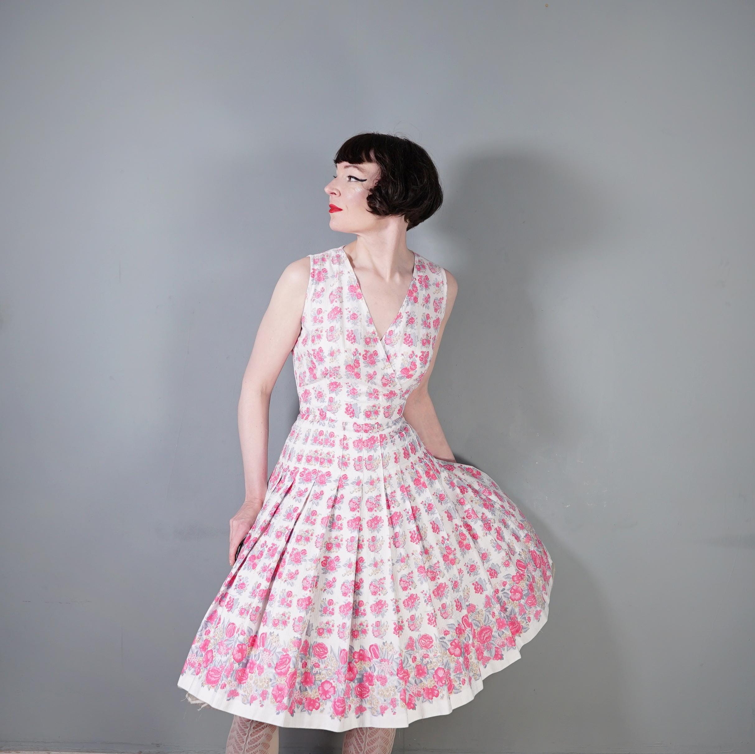 ワンピース special! 60s vintage flower frill dress special! 60s vintage flower frill dress FLORAL PRINT FRILL