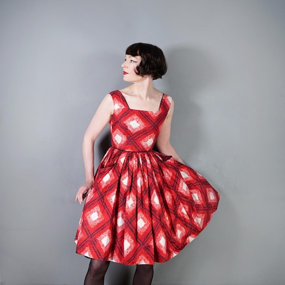 red pattern dress red dress with embroidery Sheer Embroidered Dress With Intricate Floral Pattern