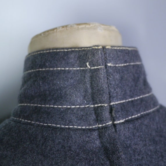JEAN VARON grey wool full circle SKATER dress wit… - image 10
