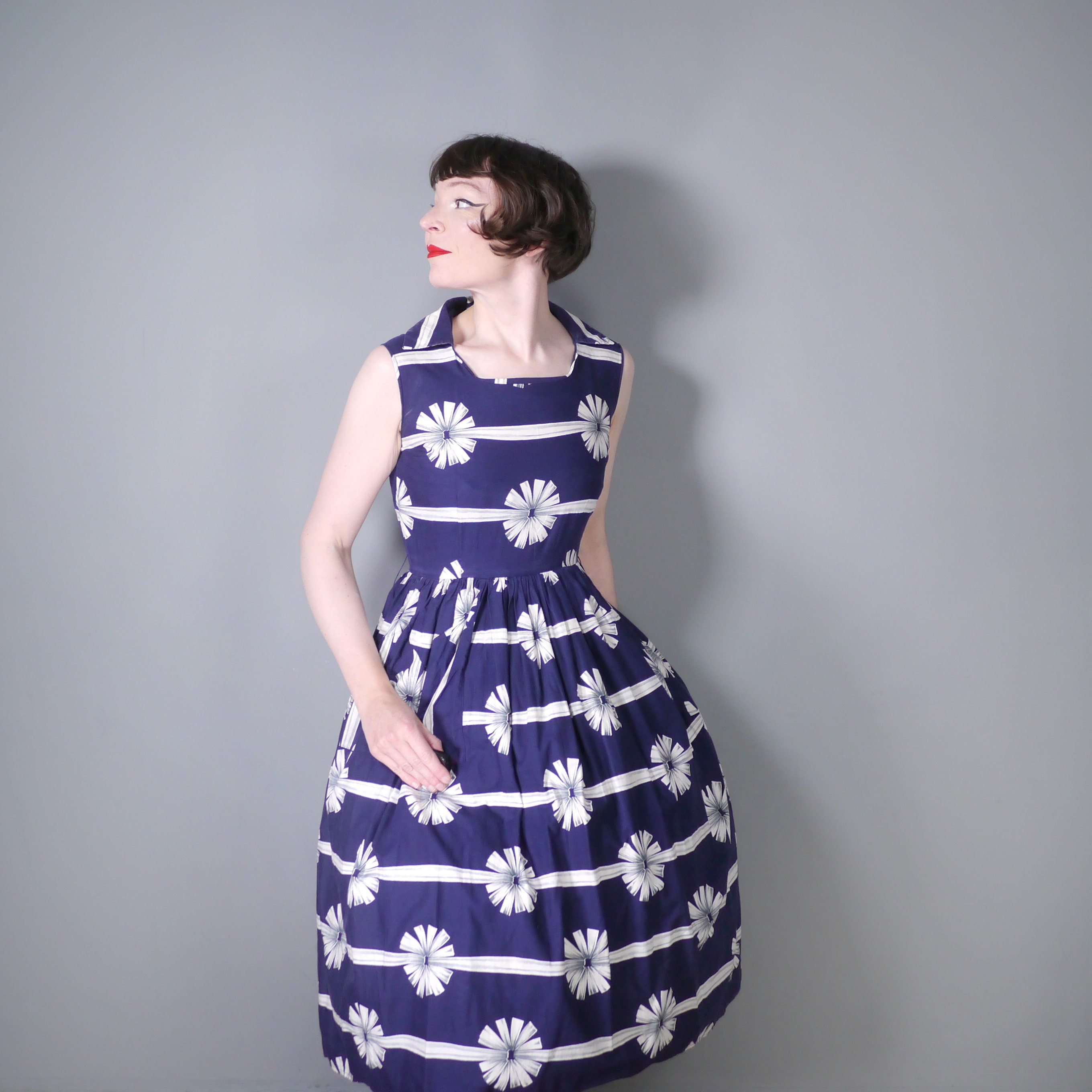 Blue top 50's dress