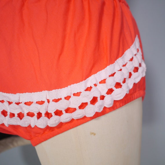 50s 60s ORANGE Italian cotton bikini with underwi… - image 9