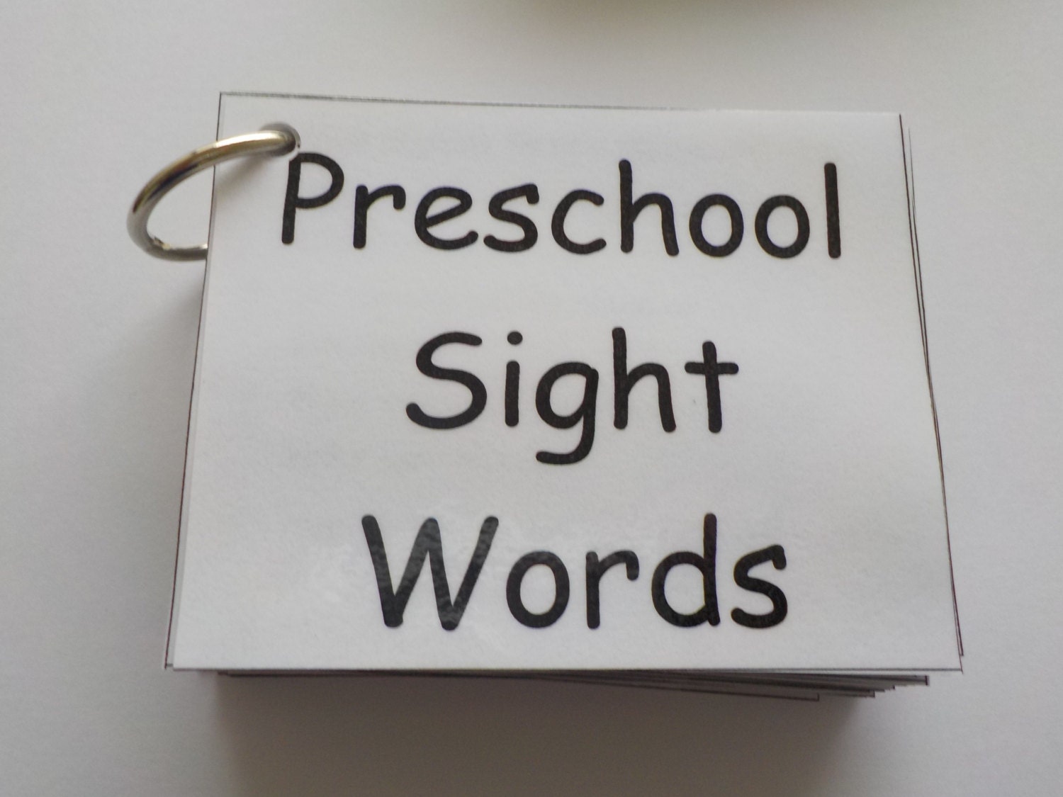 Reading Help Laminated Ready to Use High Frequency Words Preschool