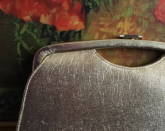 gold lame pocketbook