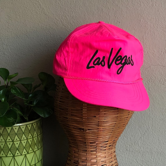 Hot Pink Hat Las Vegas Souvenir Vintage Hat Truck… - image 1