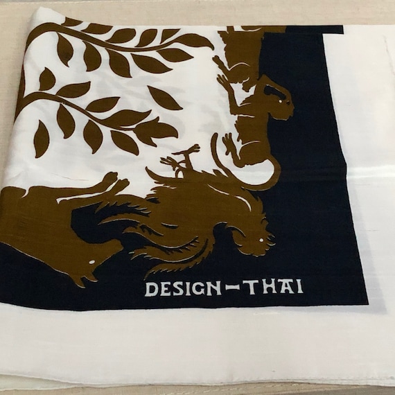 Silk Scarf Thailand Star of Siam Hair Cover Handke