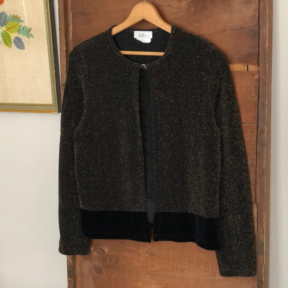 Womens gold clearance metallic cardigan sweater