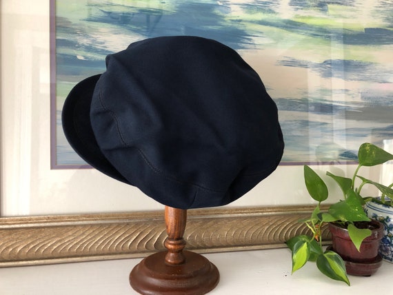 Blue Hat Navy Blue Cap Vintage Distressed Women's… - image 4