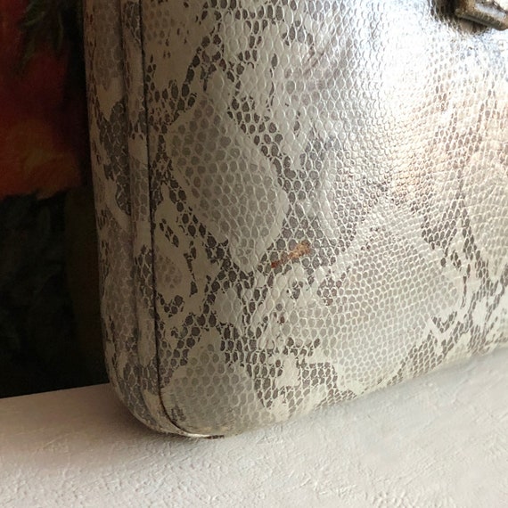 Snakeskin Clutch Python Purse Handbag Vintage Dis… - image 2