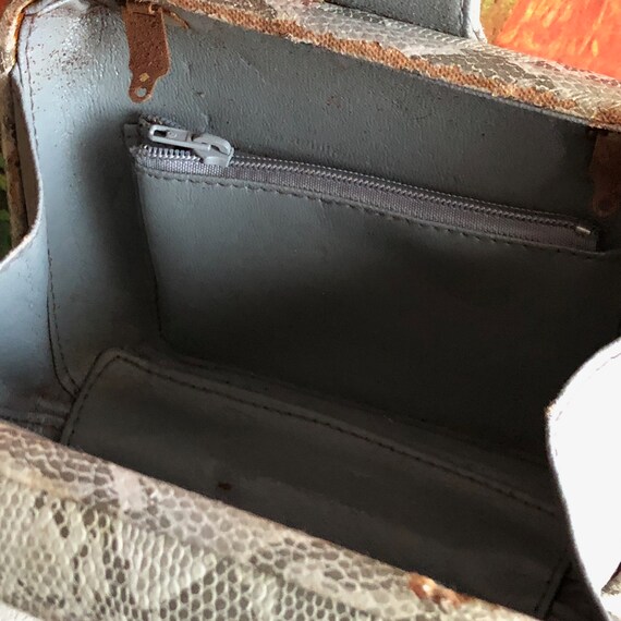 Snakeskin Clutch Python Purse Handbag Vintage Dis… - image 5