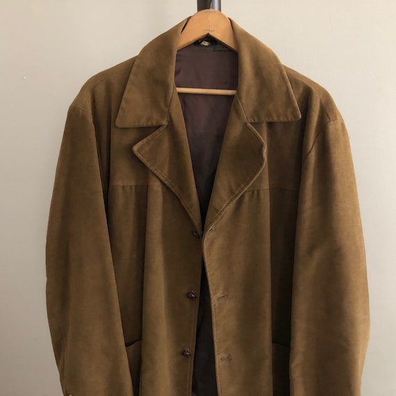 Brown Velvet Blazer Smoking Jacket Vintage Distres