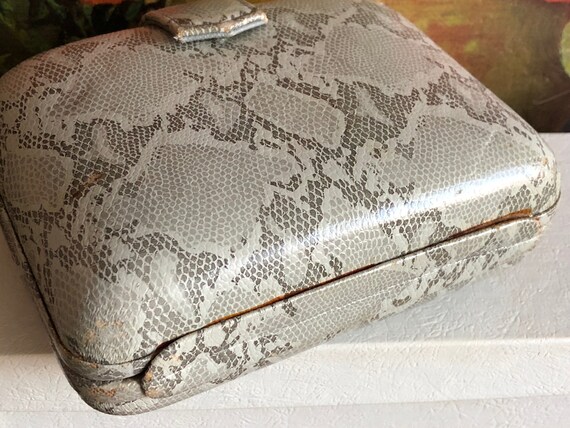 Snakeskin Clutch Python Purse Handbag Vintage Dis… - image 3