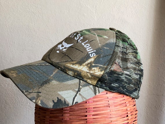 Camo Hat Vintage Bobcat St. Louis Hat Hunting Bas… - image 1