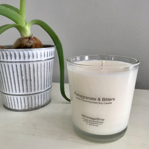 Pomegranate & Bitters Handmade Soy Candle