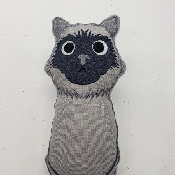 Siamese cat kitty softie stuffie plush in the hoop machine embroidery digital embroidery machine files