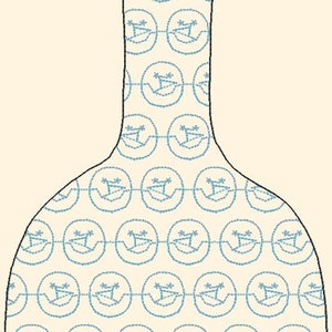 Snowman quilted towel topper in the hoop machine embroidery design embroidery machine files