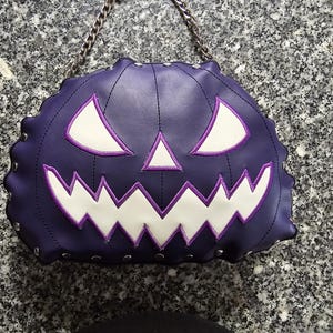 Calabaza VERSIÓN GRANDE remache bolso bordado patrón ith