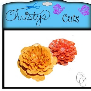 Marigold 3d flower cutting files for electronic cutting machines