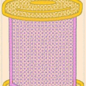 糸巻き装飾品 自立型レースミシン刺繍デザインファイル
