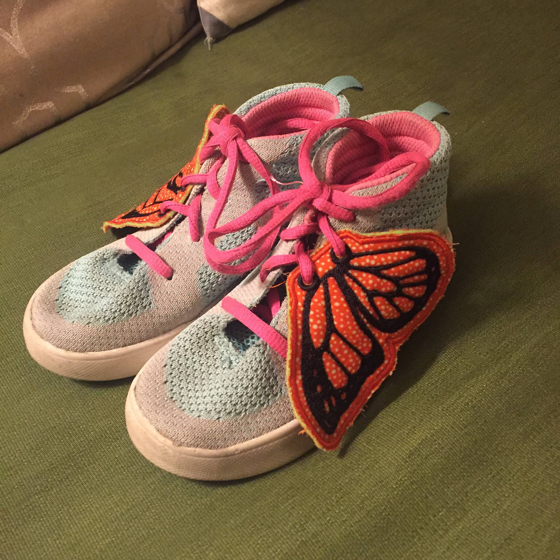 Butterfly shoe wings in the hoop machine embroidery design Etsy